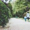 parent walking with child